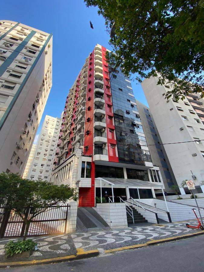 Flat - Acomoda Ate 4 Hospedes - Bairro Do Gonzaga - Santos Sp Luaran gambar