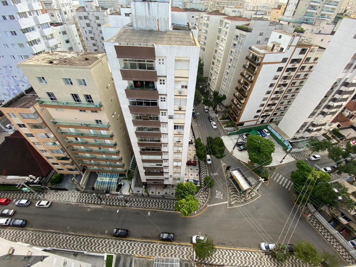 Flat - Acomoda Ate 4 Hospedes - Bairro Do Gonzaga - Santos Sp Luaran gambar