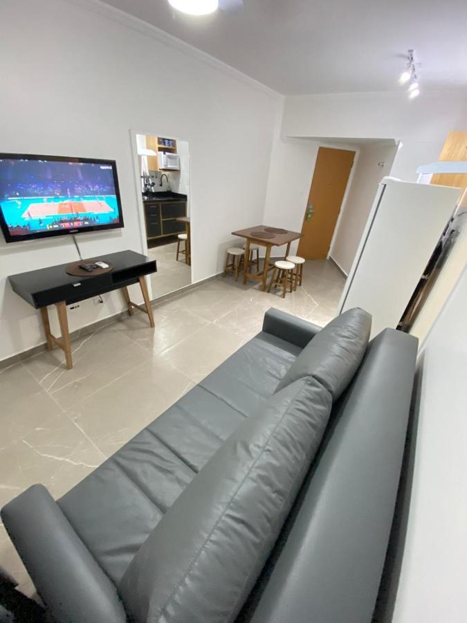 Flat - Acomoda Ate 4 Hospedes - Bairro Do Gonzaga - Santos Sp Luaran gambar