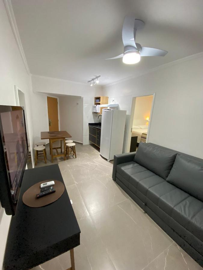 Flat - Acomoda Ate 4 Hospedes - Bairro Do Gonzaga - Santos Sp Luaran gambar